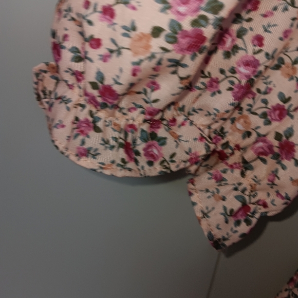 Pink Floral Maxi Dress with Bow Back - Picture 5 of 9